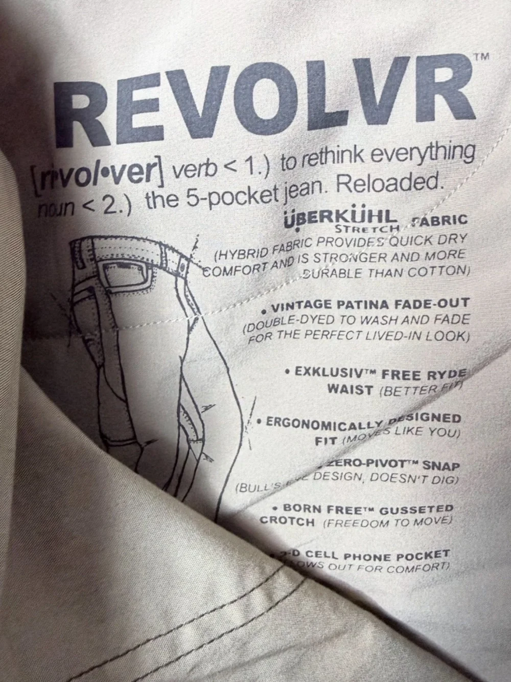 Kuhl Revolvr Pant Size 38 Gun Metal Comfort Fit NWT (I)